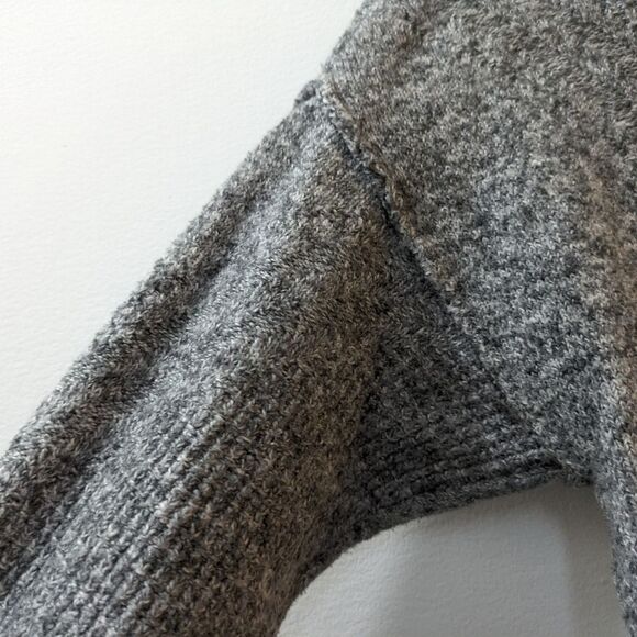 Calvin Klein Sweater Gray Knit Raglan Sleeve Round Neck Pullover Women's Small - Picture 7 of 9